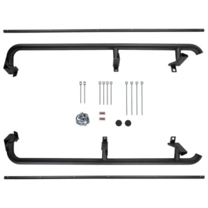Rock slider - Blk Pwder Coat Jeep Rubicon JK 2006 to 2017