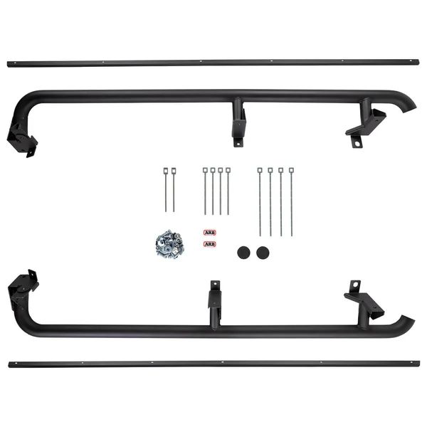 Rock slider - Blk Pwder Coat Jeep Rubicon JK 2006 to 2017